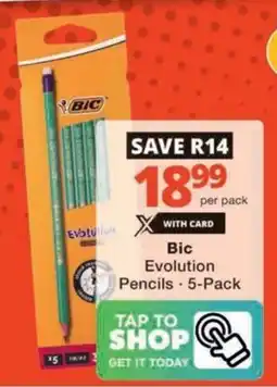 Checkers Hyper Bic Evolution Pencils offer