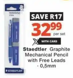 Checkers Hyper Staedtler Graphite Mechanical Pencil with Free Leads offer
