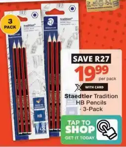 Checkers Hyper Staedtler Tradition HB Pencils offer