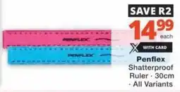 Checkers Hyper Penflex Shatterproof Ruler offer