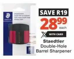 Checkers Hyper Staedtler Double-Hole Barrel Sharpener offer