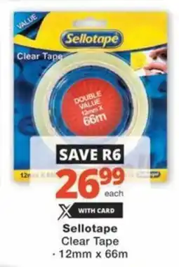 Checkers Hyper Sellotape Clear Tape offer