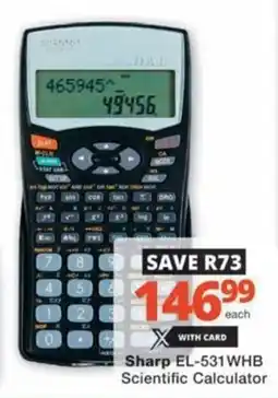 Checkers Hyper Sharp EL-531WHB Scientific Calculator offer