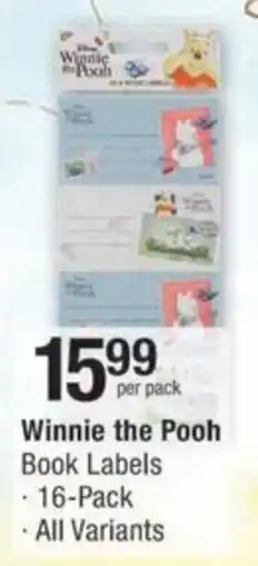 Checkers Hyper Winnie the Pooh Book Labels offer