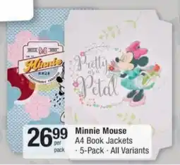 Checkers Hyper Minnie Mouse A4 Book Jackets offer