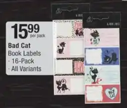 Checkers Hyper Bad Cat Book Labels offer