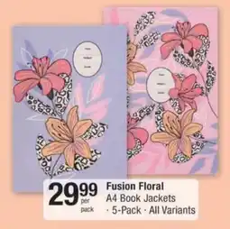 Checkers Hyper Fusion Floral A4 Book Jackets offer