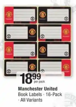 Checkers Hyper Manchester United Book Labels offer