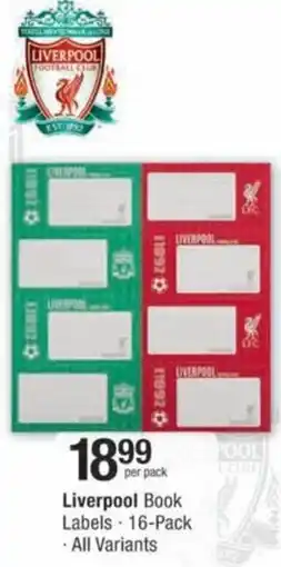 Checkers Hyper Liverpool Book Labels offer