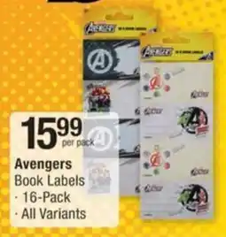 Checkers Hyper Avengers Book Labels offer