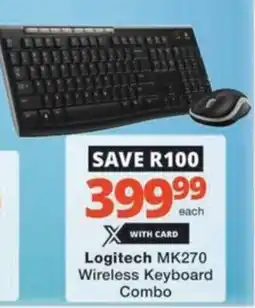 Checkers Hyper Logitech MK270 Wireless Keyboard Combo offer