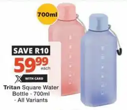 Checkers Hyper Tritan Square Water Bottle offer