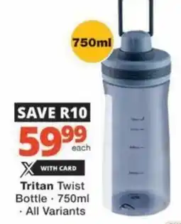 Checkers Hyper Tritan Twist Bottle offer