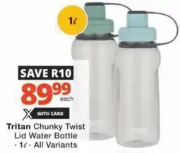 Checkers Hyper Tritan Chunky Twist Lid Water Bottle offer