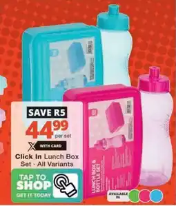 Checkers Hyper Click In Lunch Box Set offer
