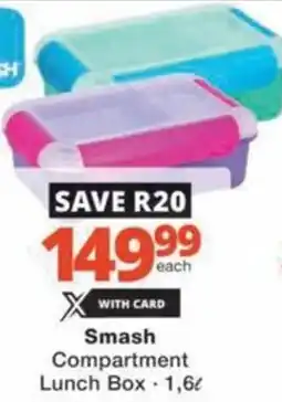Checkers Hyper Smash Compartment Lunch Box offer