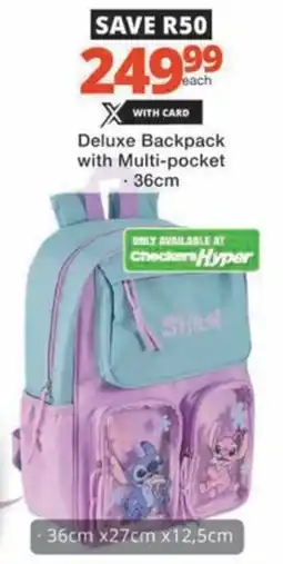 Checkers Hyper Deluxe Backpack with Multi-pocket offer