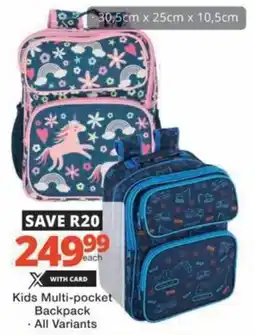 Checkers Hyper Kids Multi-pocket Backpack offer