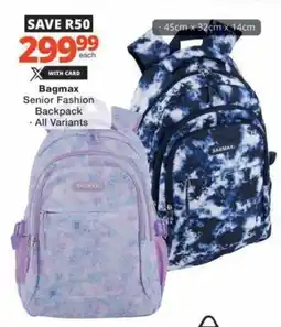 Checkers Hyper Bagmax Senior Fashion Backpack offer