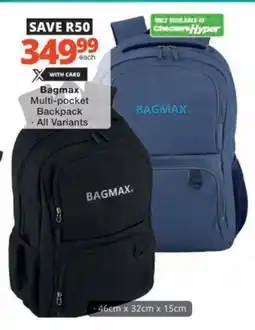 Checkers Hyper Bagmax Multi-pocket Backpack offer