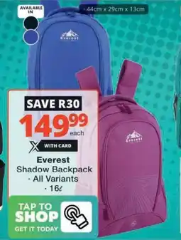 Checkers Hyper Everest Shadow Backpack offer