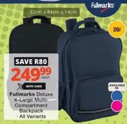 Checkers Hyper Fullmarks Deluxe X-Large Multi-Compartment Backpack offer