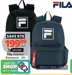 Checkers Hyper Fila Fashion Backpack offer
