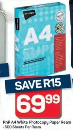 Pick n Pay Hypermarket PnP A4 White Photocopy Paper Ream offer