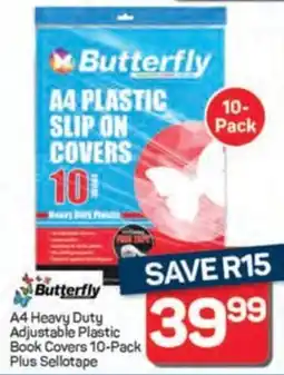 Pick n Pay Hypermarket Butterfly A4 Heavy Duty Adjustable Plastic Book Covers offer