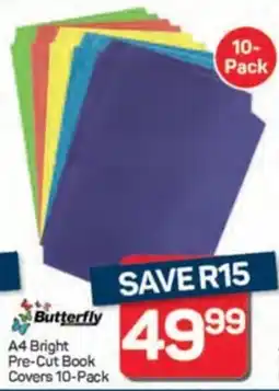 Pick n Pay Hypermarket Butterfly A4 Bright Pre-Cut Book Covers offer