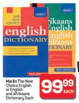 Pick n Pay Hypermarket Marlin The New Choice English or English and Afrikaans Dictionary offer