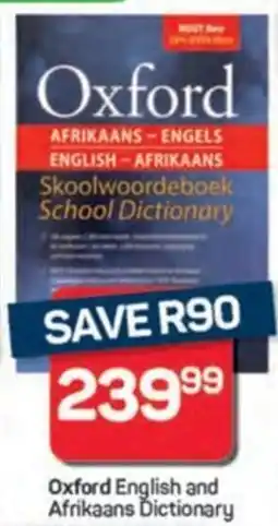 Pick n Pay Hypermarket Oxford English and Afrikaans Dictionary offer