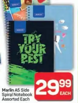 Pick n Pay Hypermarket Marlin A5 Side Spiral Notebook Assorted offer