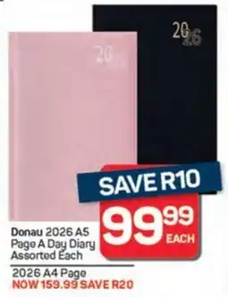 Pick n Pay Hypermarket Donau 2026 A5 Page A Day Diary Assorted offer