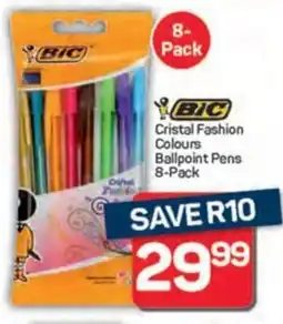 Pick n Pay Hypermarket BIC Cristal Fashion Colours Ballpoint Pens offer