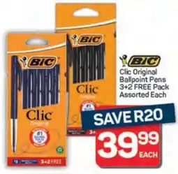 Pick n Pay Hypermarket BIC Clic Original Ballpoint Pens offer