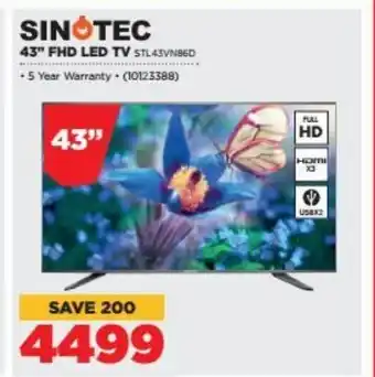 HiFi Corp Sinotic 43" FHD LED TV offer