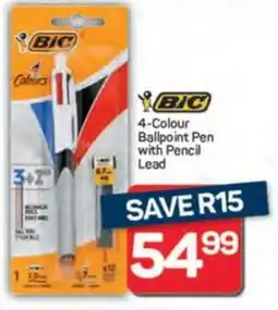 Pick n Pay Hypermarket BIC 4-Colour Ballpoint Pen with Pencil Lead offer