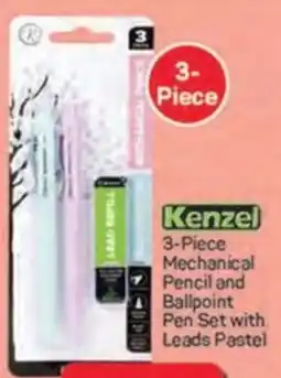 Pick n Pay Hypermarket Kenzel Mechanical Pencil and Ballpoint Pen Set with Leads Pastel offer