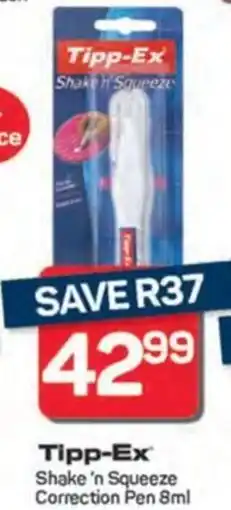 Pick n Pay Hypermarket Tipp-Ex Shake 'n Squeeze Correction Pen offer
