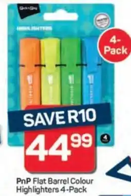 Pick n Pay Hypermarket PnP Flat Barrel Colour Highlighters offer