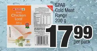 Spar Spar Cold Meat Range 200 g offer