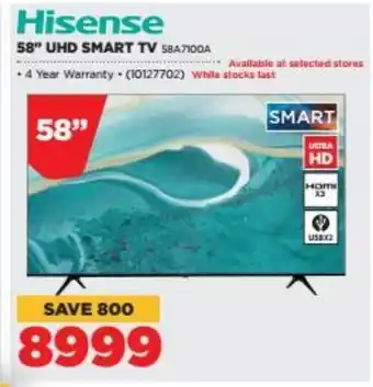 HiFi Corp Hisense 58" UHD Smart TV offer