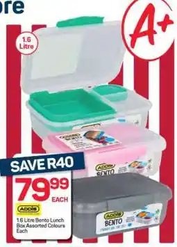 Pick n Pay Hypermarket Addis 1.6 Litre Bento Lunch Box offer