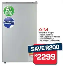 Pick n Pay Hypermarket AIM Silver Bar Fridge offer