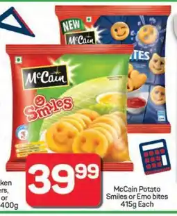Pick n Pay Hypermarket McCain Potato Smiles or Emo bites offer