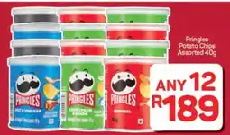 Pick n Pay Hypermarket Pringles Potato Chips Assorted 40g offer