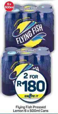 Pick n Pay Flying Fish Pressed Lemon 6 x 500ml Cans offer
