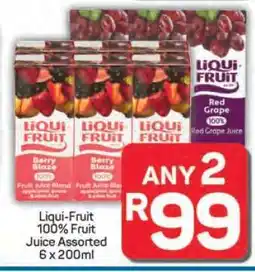 Pick n Pay Hypermarket Liqui-Fruit 100% Fruit Juice Assorted offer