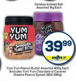 Pick n Pay Yum Yum Peanut Butter Assorted-400g Each offer